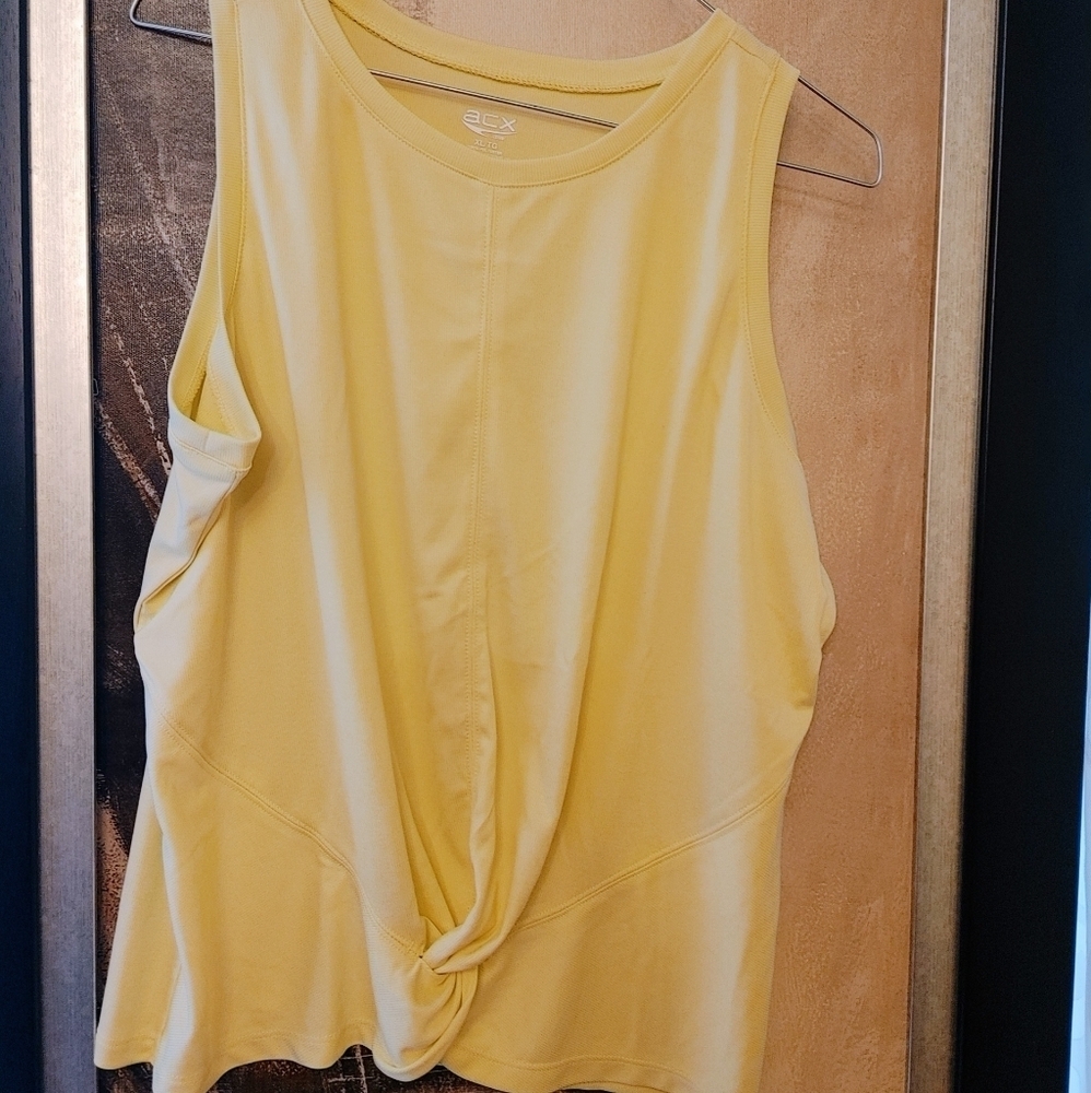 ACX women's XL Athletic Tank‎ top yellow